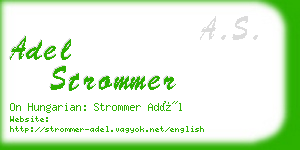 adel strommer business card